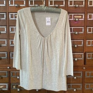 J Crew Grey Basic Top Size Small